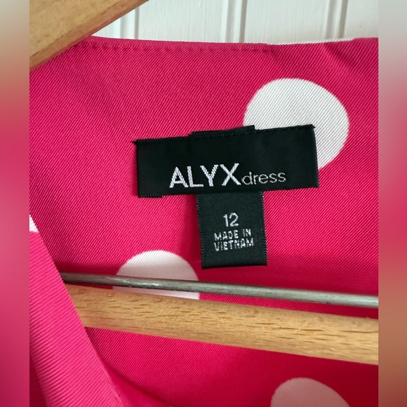 Alyx Pink and White Polka Dot Dress Size 12 EUC - Picture 3 of 5